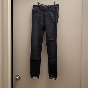 Lightly Worn Grey DL1961 Amanda Skinny Ankle Jeans